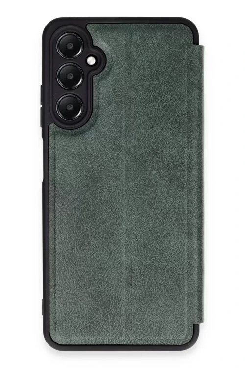 Newface Samsung Galaxy A25 5G Kılıf Flip Cover - Koyu Yeşil