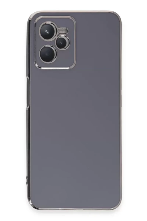 Newface Realme C35 Kılıf Volet Silikon - Mavi