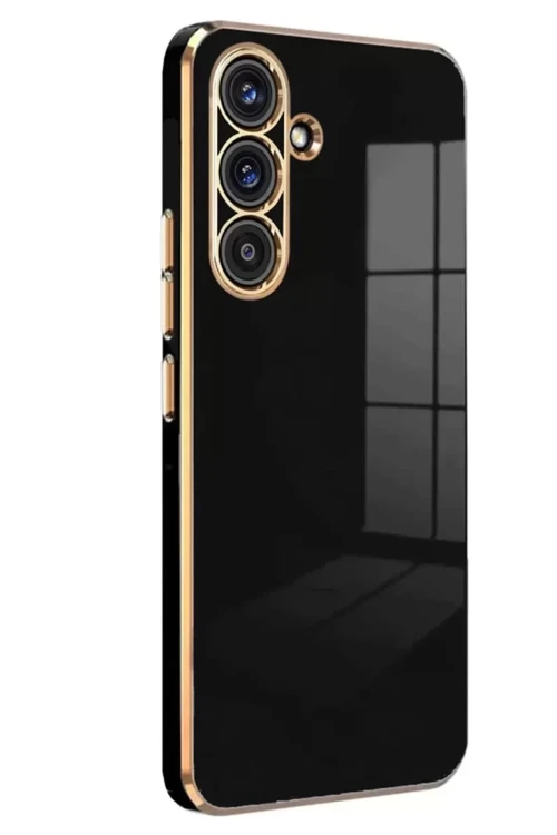 Newface Samsung Galaxy A56 Kılıf Volet Silikon - Siyah