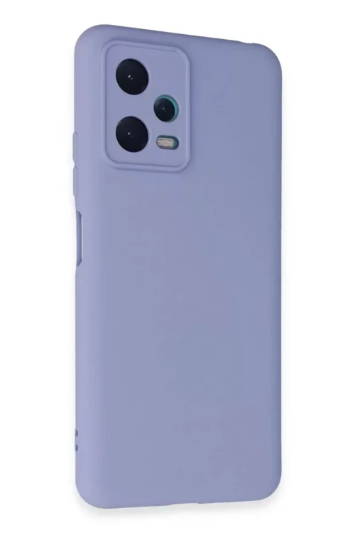 Newface Xiaomi Redmi Note 12 5G Kılıf Nano İçi Kadife Silikon - Lila