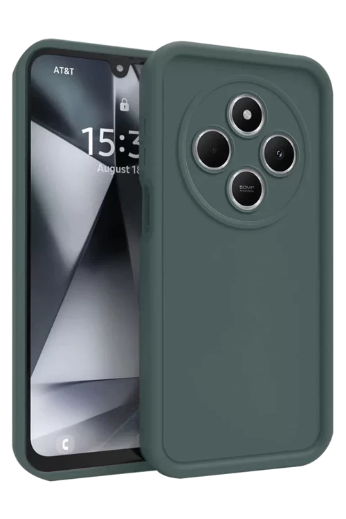 Newface Xiaomi Redmi 14C Kılıf Viera Silikon - Koyu Yeşil