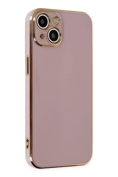 Newface İphone 14 Kılıf Volet Silikon - Mor