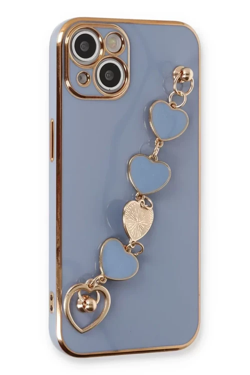 Newface İphone 14 Plus Kılıf Esila Silikon - Gri