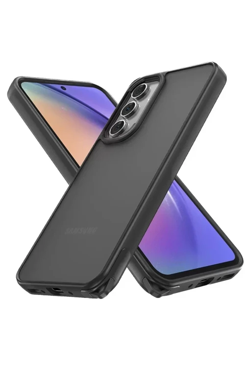 Newface Samsung Galaxy A04S Kılıf Elegant Kapak - Siyah
