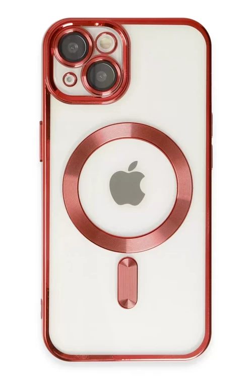 Newface İphone 14 Plus Kılıf Kross Magneticsafe Kapak - Kırmızı