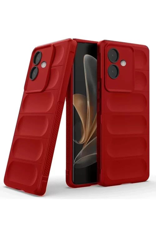 Newface Oppo A3 Kılıf Optimum Silikon - Kırmızı