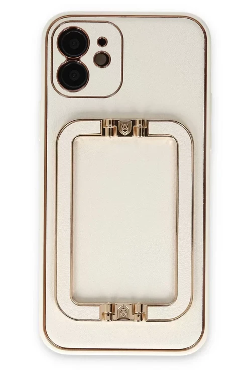Newface İphone 12 Kılıf Coco Elit Kapak - Beyaz