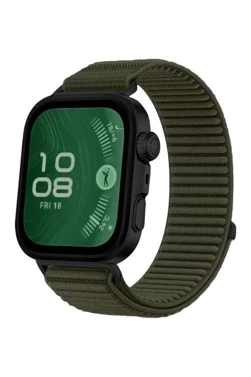 Newface Huawei Fit 4 Braid Kordon - Koyu Yeşil