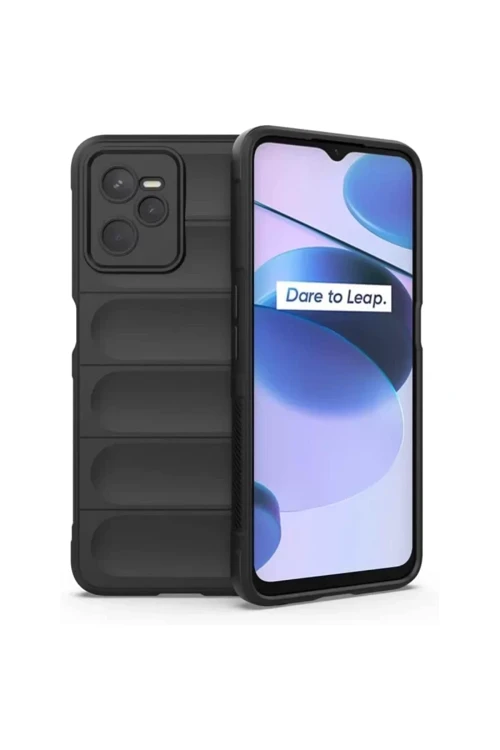 Newface Realme C35 Kılıf Optimum Silikon - Siyah