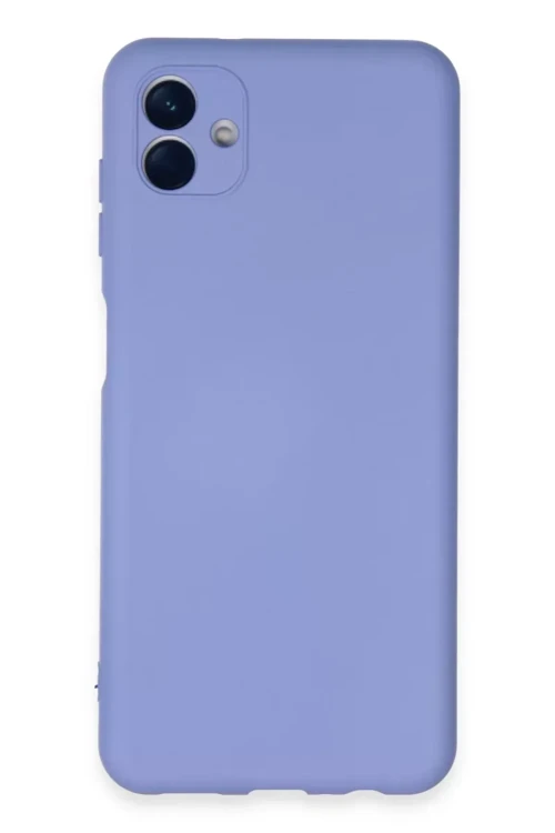 Newface Samsung Galaxy A04E Kılıf Nano İçi Kadife Silikon - Lila