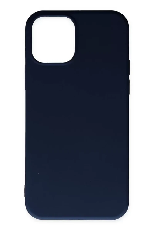 Newface İphone 11 Pro Max Kılıf Nano İçi Kadife Silikon - Lacivert