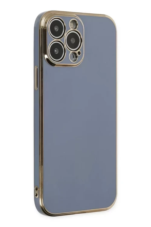 Newface İphone 14 Pro Kılıf Volet Silikon - Mavi