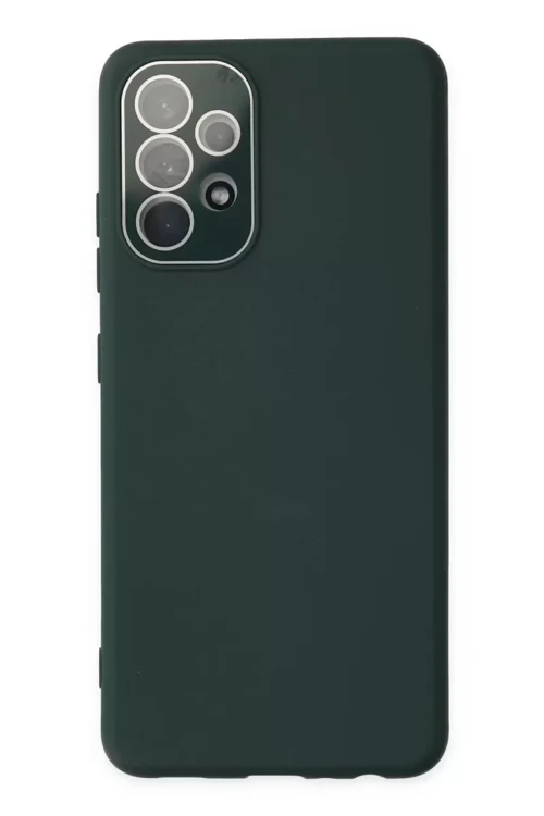 Newface Samsung Galaxy A53 5G Kılıf Lansman Glass Kapak - Koyu Yeşil