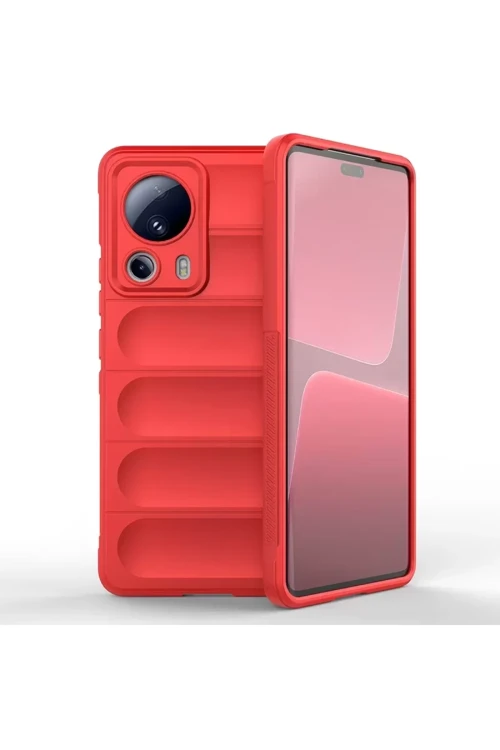 Newface Xiaomi Mi 13 Lite Kılıf Optimum Silikon - Kırmızı