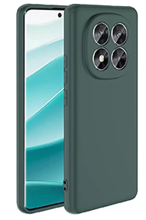 Newface Xiaomi Redmi Note 14 Pro 5G Kılıf First Silikon - Koyu Yeşil