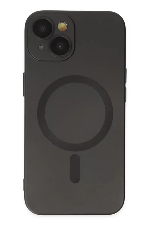 Newface İphone 14 Plus Kılıf Moshi Lens Magneticsafe Silikon - Siyah