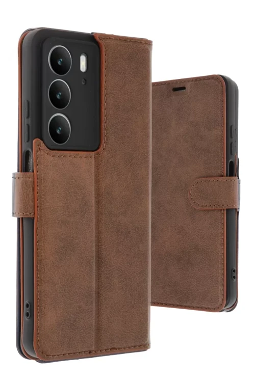 Newface Realme C75 4G Trend S Plus Kapaklı Kılıf - Taba