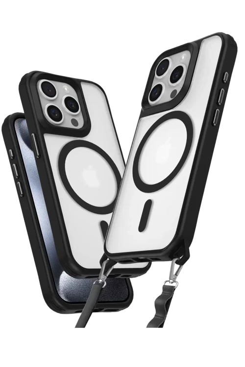 Newface İphone 14 Pro Max Kılıf Enka Magsafe Silikon Kılıf - Siyah