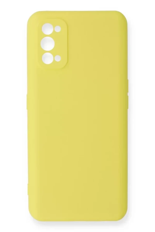 Newface Realme 7 Pro Kılıf Nano İçi Kadife Silikon - Sarı