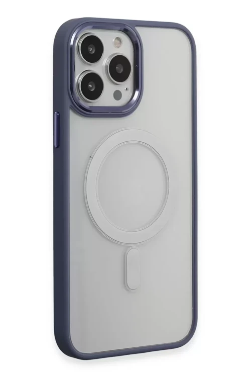 Newface İphone 15 Pro Max Kılıf Room Magneticsafe Silikon - Sierra Blue