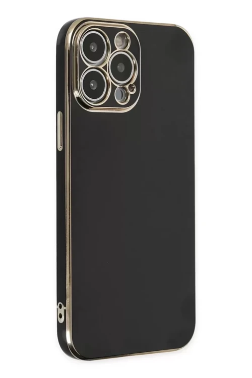 Newface İphone 14 Pro Max Kılıf Volet Silikon - Siyah