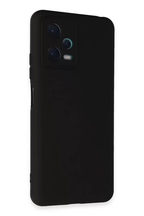 Newface Xiaomi Redmi Note 12 5G Kılıf Nano İçi Kadife Silikon - Siyah