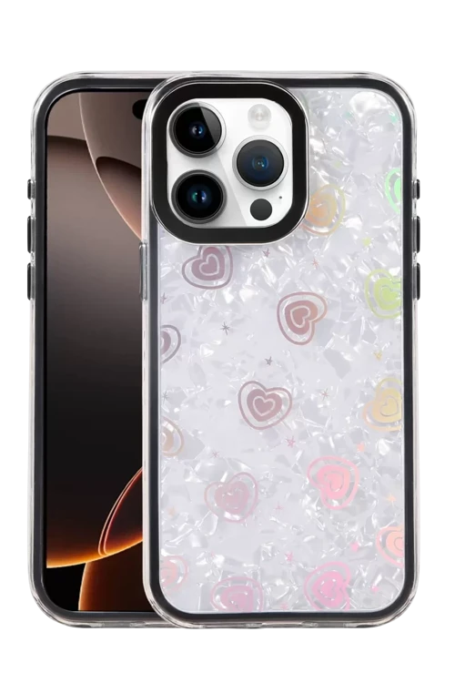 Newface Apple İphone 14 Pro Max Lumi Desenli Kapak - Siyah