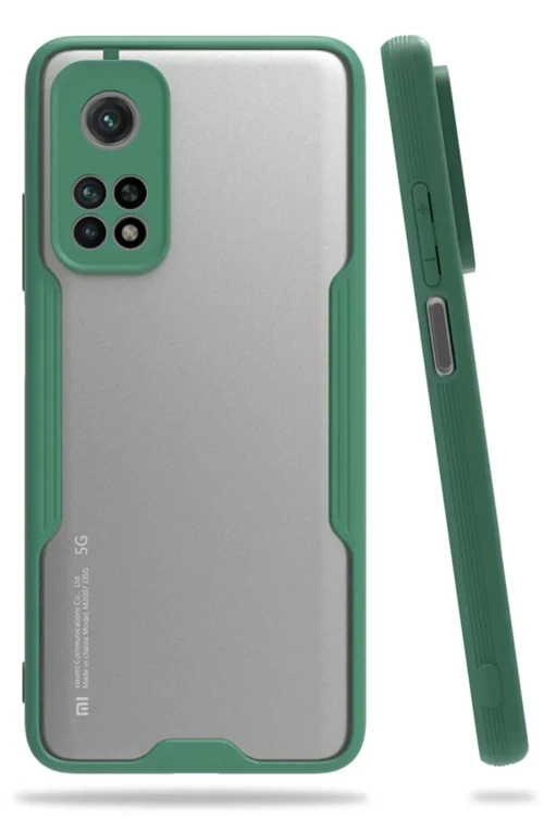 Newface Xiaomi Mi 10T Pro Kılıf Platin Silikon - Yeşil