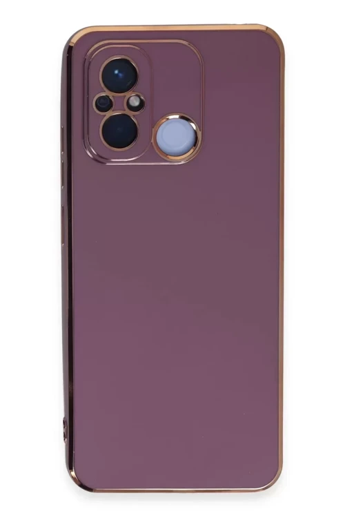 Newface Xiaomi Redmi 12C Kılıf Volet Silikon - Mor