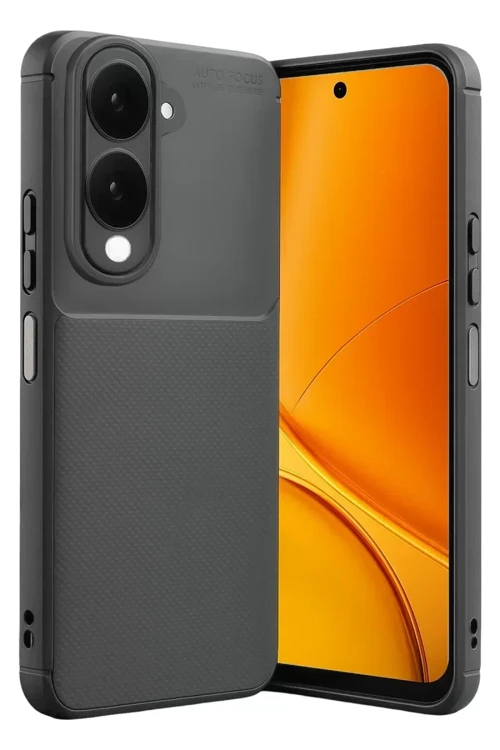 Newface Vivo Y29S Auto Focus Karbon Kapak - Gri
