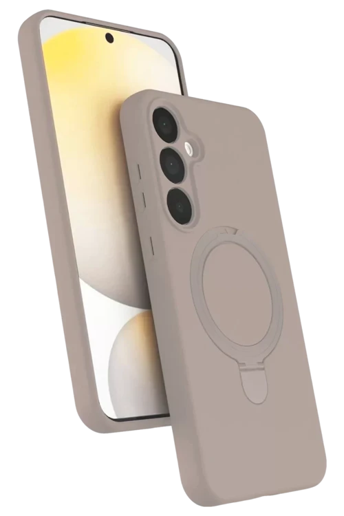 Newface Samsung Galaxy A35 5G Regal Magsafe Standlı Kapak - Çöl Titanyum