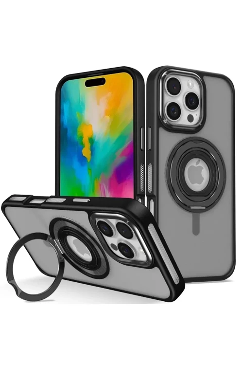 Joko İphone 16 Pro Banza Magsafe Standlı Kapak - Siyah