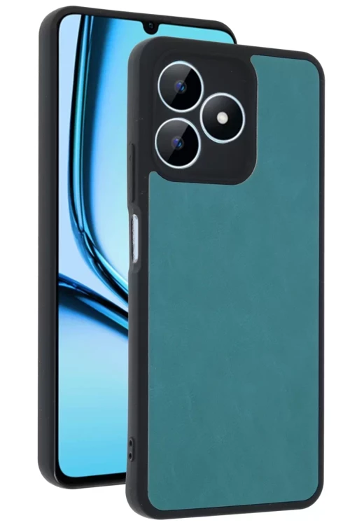 Newface Realme Note 50 4G Kılıf Aras Deri Kapak - Açık Yeşil