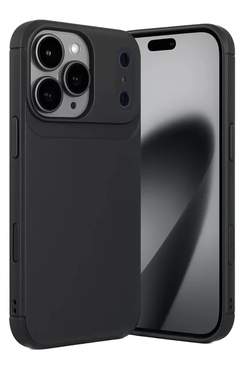 Newface Apple İphone 17 Pro Auto Focus Karbon Kapak - Siyah