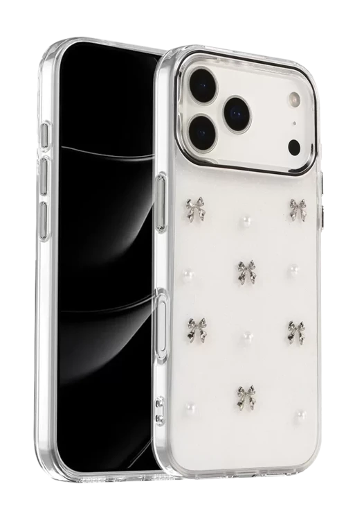 Newface Apple İphone 17 Pro Max Fiyonk Desenli Kapak - Desen 8