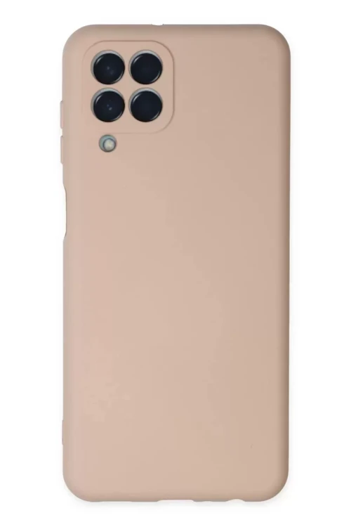 Newface Samsung Galaxy M33 Kılıf Nano İçi Kadife Silikon - Pudra