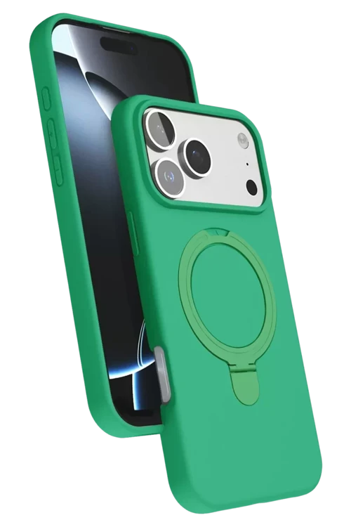 Newface Apple İphone 17 Pro Max Regal Magsafe Standlı Kapak - Yeşil