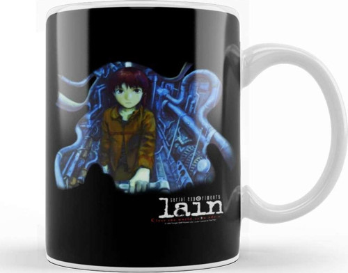 Serial Experiments Lain Lain The Wired Kupa Bardak Porselen