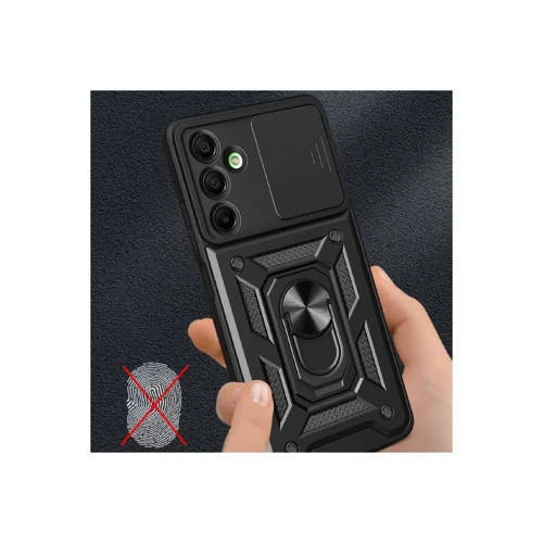 Samsung Galaxy A16 5G Kılıf Pars Lens Yüzüklü Silikon - Lacivert