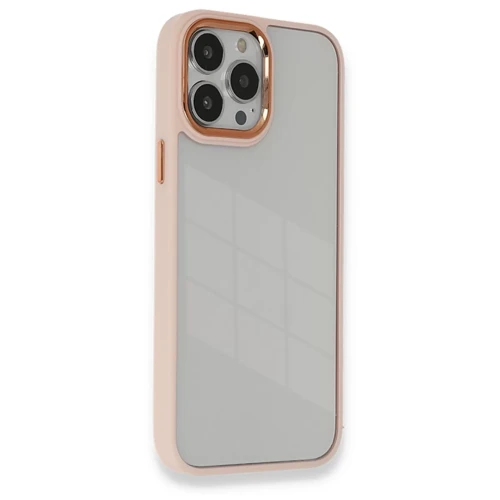 İphone 14 Pro Max Kılıf Dora Kapak - Pudra