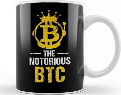 Funny The Notorious Btc Bitcoin Crypto Kupa Bardak Porselen