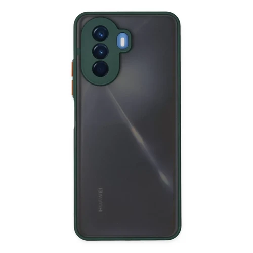Huawei Nova Y70 Kılıf Montreal Silikon Kapak - Yeşil