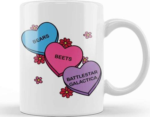 Bears Beets Battlestar Galactica The Office 01 Kupa Bardak Porselen