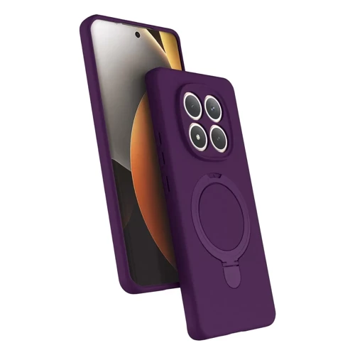 Xiaomi Redmi Note 15 Pro 5G Regal Magsafe Standlı Kapak - Derin Mor