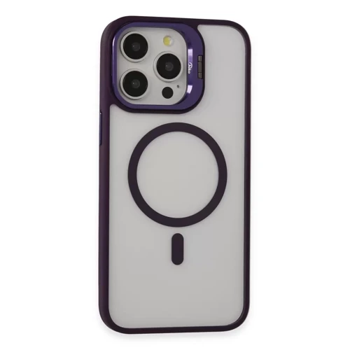 Joko İphone 14 Pro Kılıf Roblox Lens Magsafe Standlı Kapak - Derin Mor