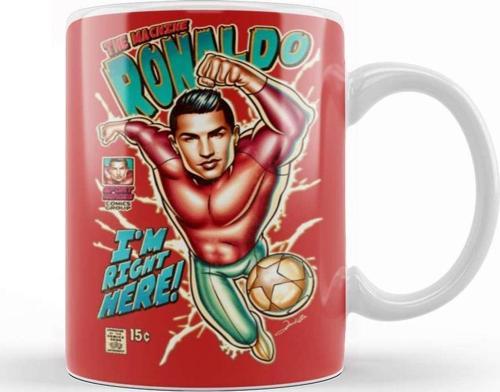 Cristiano Ronaldo The Machine Ronaldo Kupa Bardak Porselen