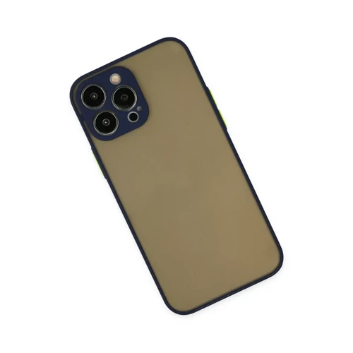 İphone 13 Pro Max Kılıf Montreal Silikon Kapak - Lacivert