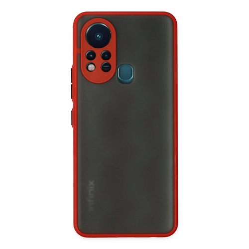 İnfinix Hot 11S Kılıf Montreal Silikon Kapak - Kırmızı