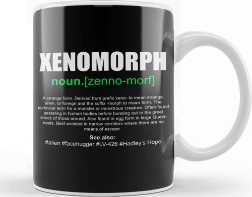 Xenomorph Dictionary Definition Alien Kupa Bardak Porselen