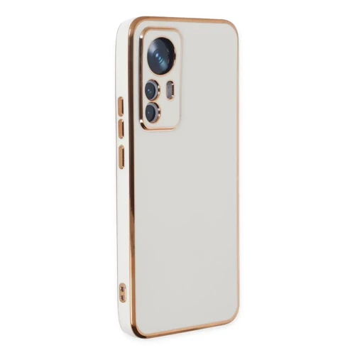 Xiaomi Mi 12T Pro Kılıf Volet Silikon - Beyaz